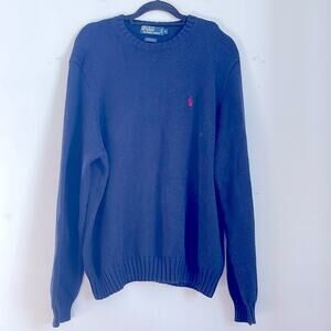 Polo Ralph Lauren 100% cotton crewneck knit pullover sweater sz XL